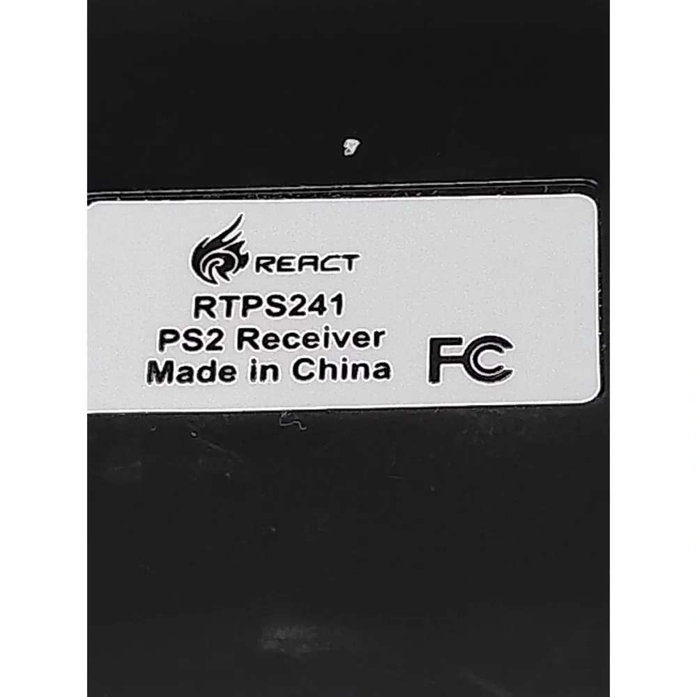 REACT RTPS241 Wireless Receiver Dongle Sony PlayStation 2 Console Retro Adapter